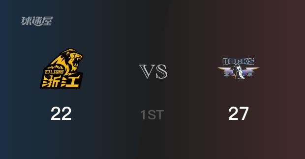 首节比分，北京27-22领先广厦，杰曼9分