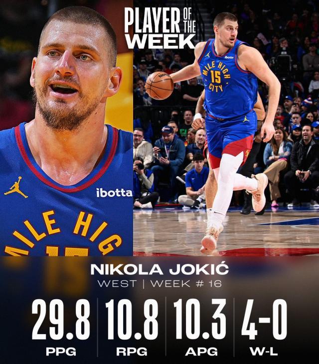 强到无聊！远离交易纷扰 SGA约基奇继续MVP白刃战